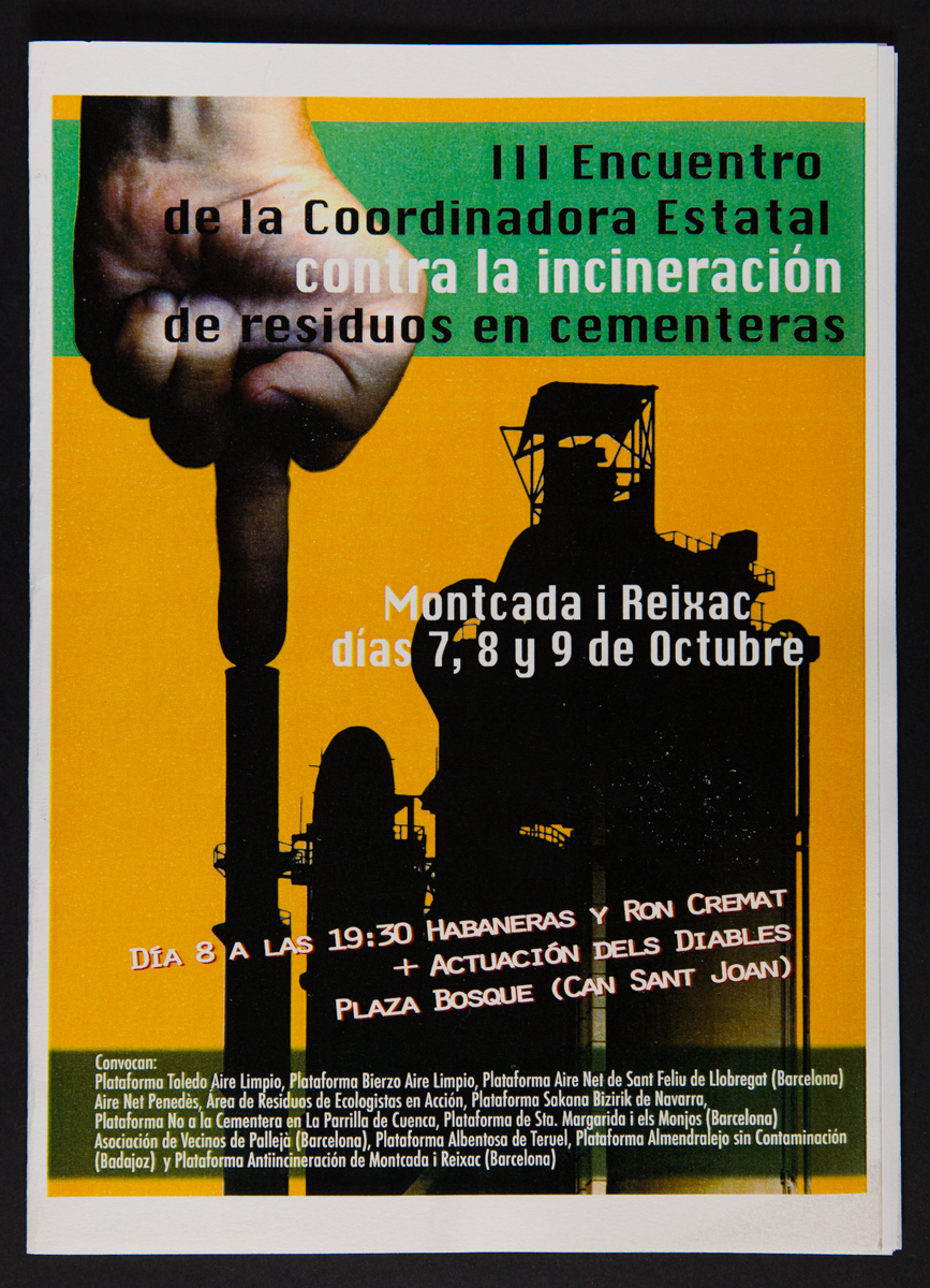 Trobada contra la incineració de residus