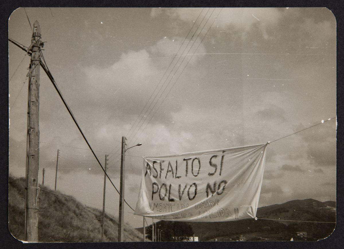 "Asfalto sí, polvo no"