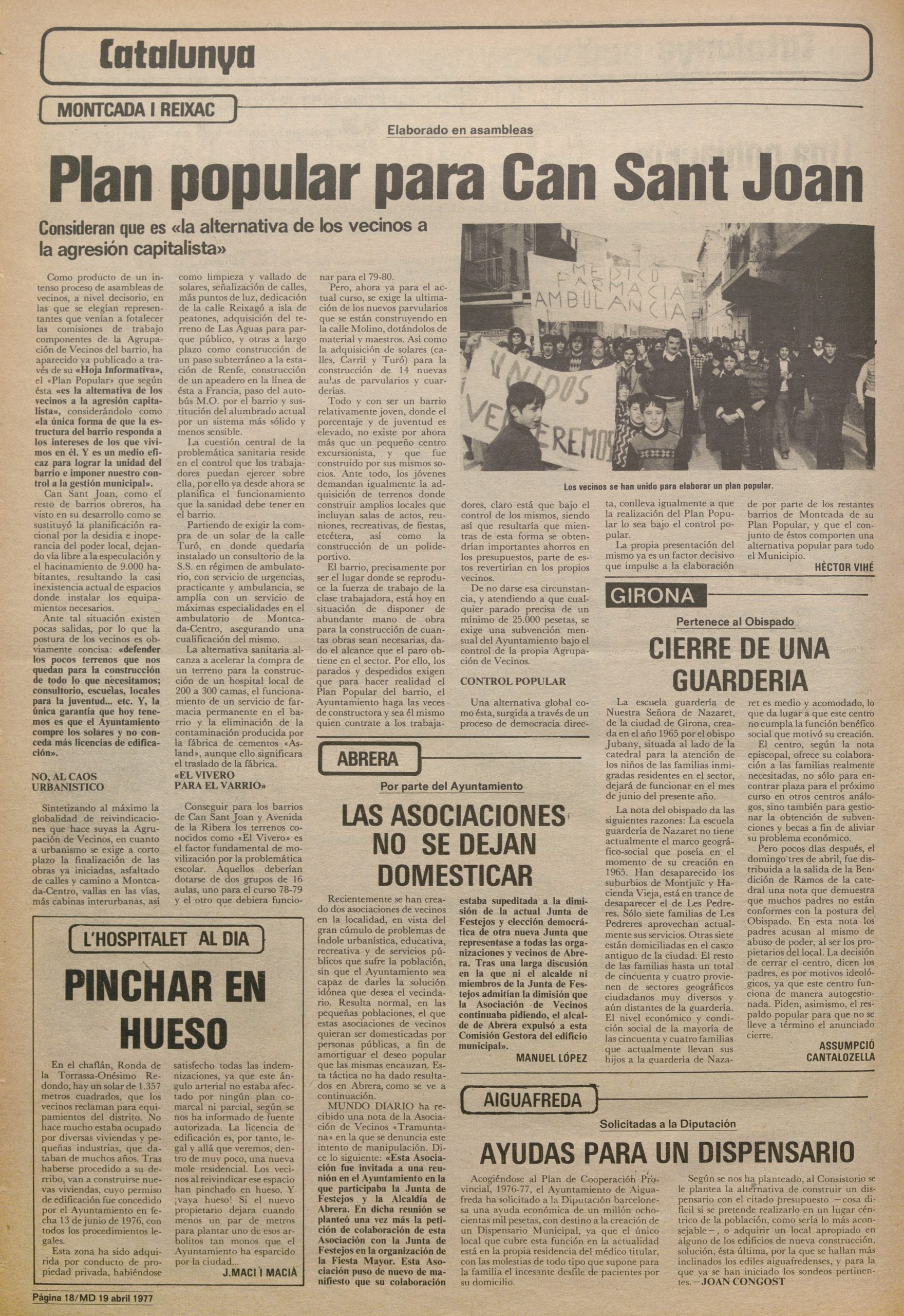 “La alternativa de los vecinos a la agresión capitalista”